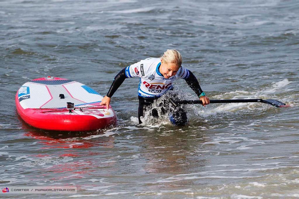 Bibby heads in - 2014 Sylt PWA Super Grand Slam - Reno SUP Challenge ©  Carter/pwaworldtour.com http://www.pwaworldtour.com/